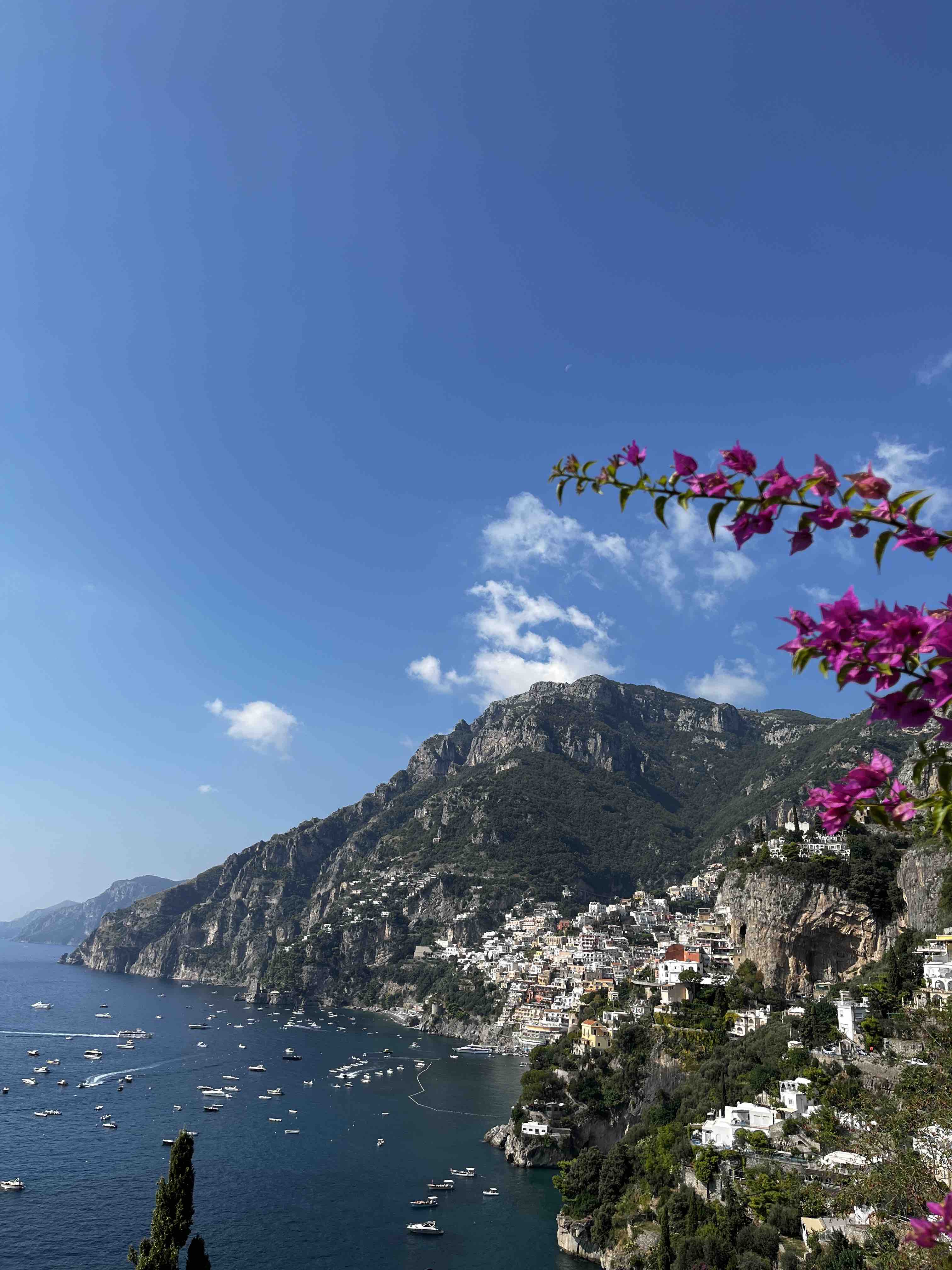 Positano view from Path of Gods