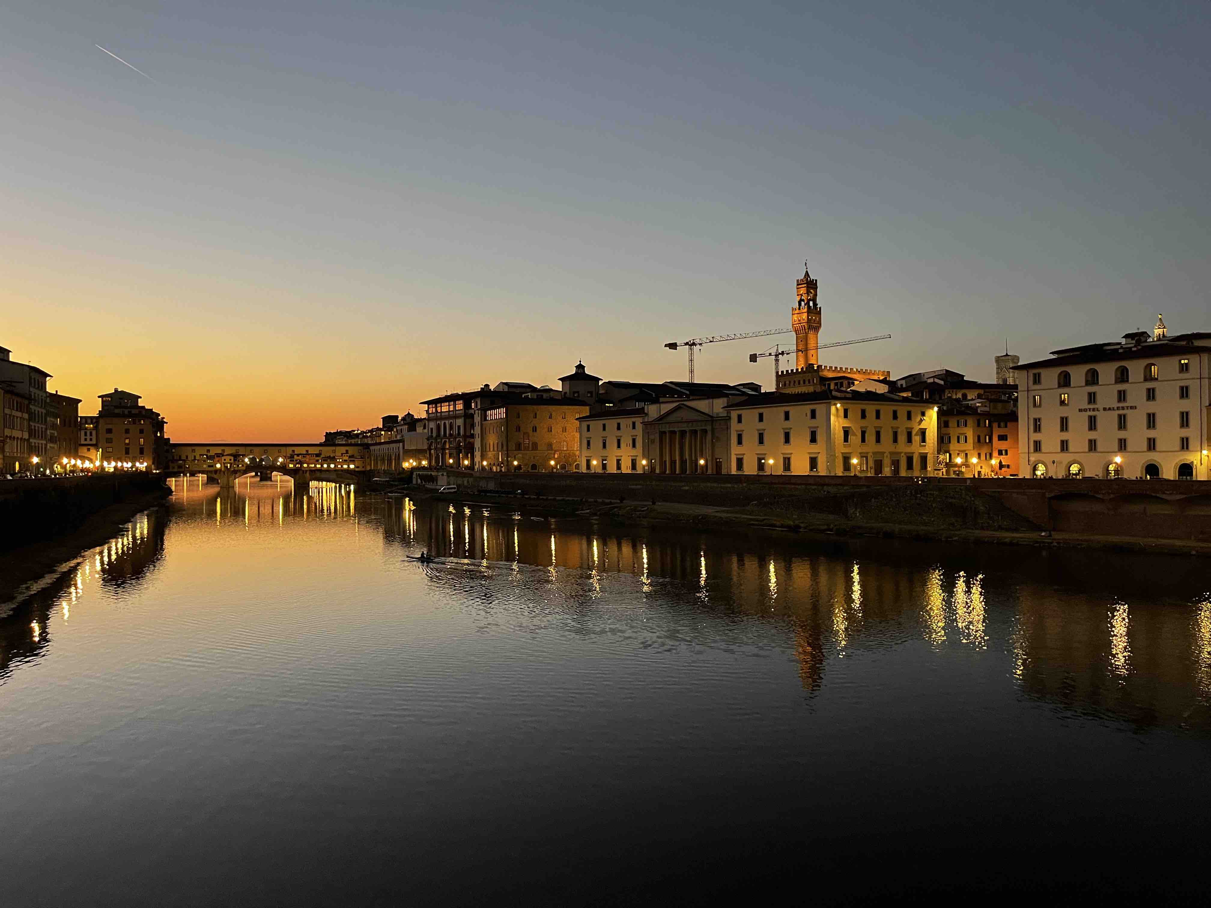 Sunset views of Florence