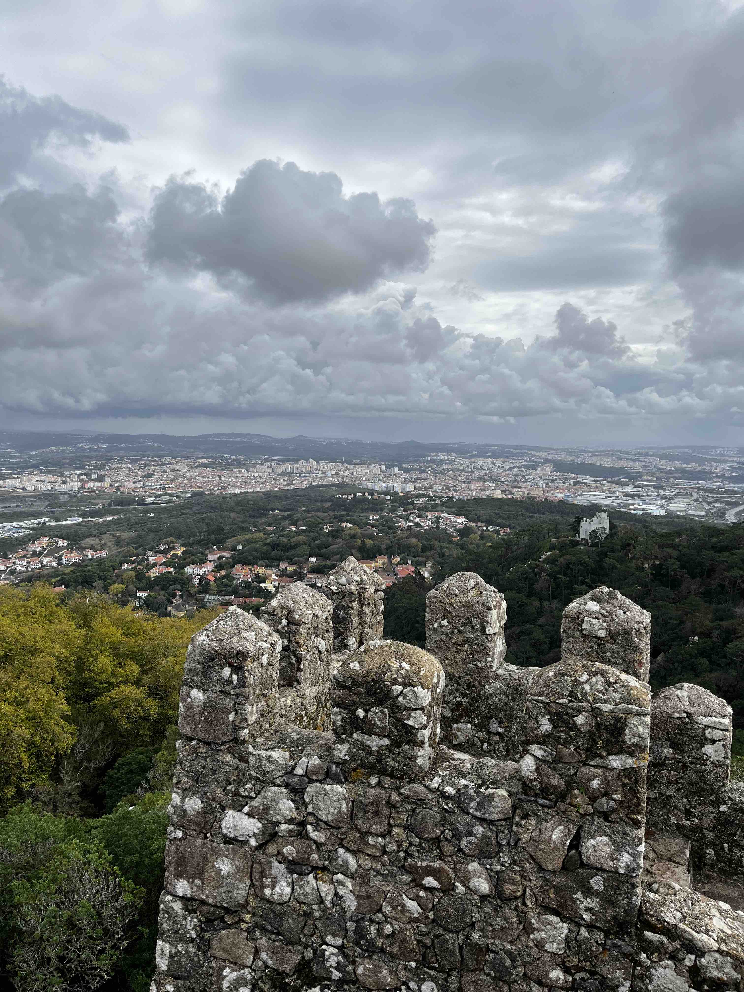 Views of Lisbon metropolitan area from Moorish Castle